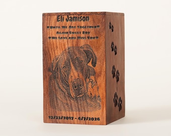 Pet Urn Personalized, Custom Pet Urns for Dog and Cat, Cat urn, Urns for Large Dogs, Urns for Dog and Cat Ashes, Pet Memorial Gifts Engraved