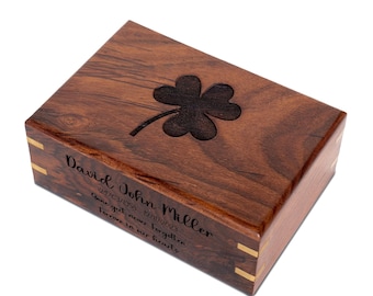 Wooden Cremation Urns for Human Ashes - Urn for Adult Male & Female - Decorative Urns, Funeral Urns, Burial Wood Urns for Men, Women