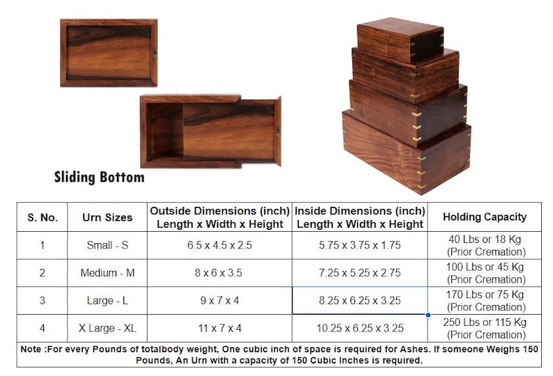 Tree of Life Wooden Cremation Urns for Human Ashes - Urn for Adult Male ...