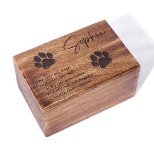 Dog Urn Personalized, Custom Pet Urns for Cats, Cat urn, Urns for Large Dogs, Urns for Dog and Cat Ashes, Pet Memorial Gifts Engraved