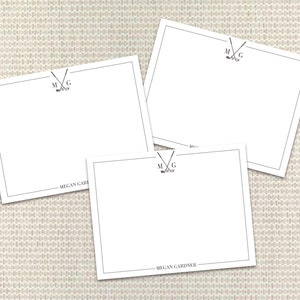 Artigos de papelaria de golfe personalizados notecards com envelopes artigos de papelaria personalizados para homem cartão de agradecimento presente do dia dos pais