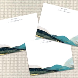 Berg-Briefpapier Personalisiertes Briefpapier Benutzerdefinierte Hinweiskarten mit Umschlägen Benutzerdefiniertes Briefpapier für Männer, Frauen oder Familien