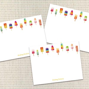 Aquarell-Briefpapier Personalisiertes Kinderbriefpapier Individuelle Notecards mit Umschlägen Individuelles Briefpapier Adrette Monogramm-Dankeskarte für Mädchen