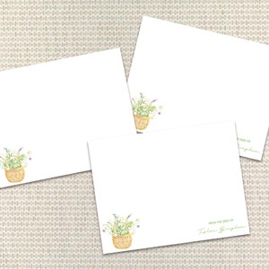 Blumen-Briefpapier Personalisiertes Briefpapier für Frau Kundenspezifische Anmerkungskarten mit Umschlägen Kundenspezifisches Briefpapier für Mutter