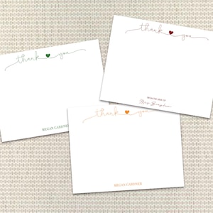 Biglietti da visita personalizzati Biglietti da visita personalizzati con buste Biglietti personalizzati di cancelleria di classe ed elegante Biglietto di ringraziamento con monogramma preppy per il matrimonio