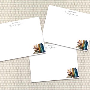 Lehrer-Briefpapier Personalisiertes Briefpapier Benutzerdefinierte Notecards mit Umschlägen Benutzerdefiniertes Briefpapier Preppy Monogramm Dankes-Karte für Lehrer