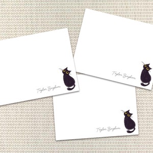 Niedliches Katzen-Briefpapier Personalisiertes Briefpapier Kundenspezifische Anmerkungskarten mit Umschlägen Kundenspezifisches Briefpapier für Kinder für Frau