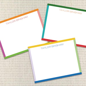 Monogramm-Briefpapier Personalisiertes Briefpapier Kundenspezifische Grußkarten mit Umschlägen Kundenspezifisches Briefpapier Preppy Monogramm