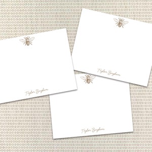 Vintage Bee Note Cards Briefpapier Personalisiertes Briefpapier Individuelle Notizkarten mit Umschlägen Individuelles Briefpapier für Männer Frauen oder Familie