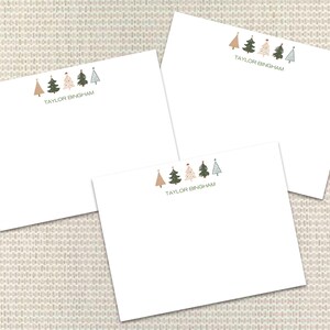 Weihnachtsbaum-Briefpapier Personalisiertes Briefpapier Individuelle Grußkarten mit Umschlägen Individuelles Briefpapier für Männer Frauen oder Familie