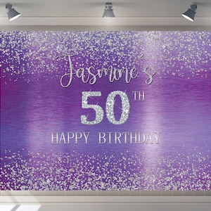 Custom  Backdrop Any Age Birthday Backdrop Happy Birthday Party Decor Party Shows Photography Banner