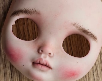 Custom blythe doll, Only faceplate!!!