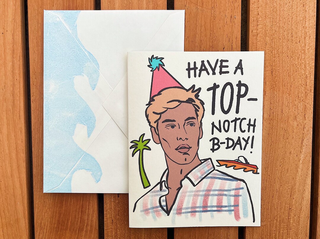 Topper Birthday Card Outerbanks Birthday Card OBX Birthday - Etsy