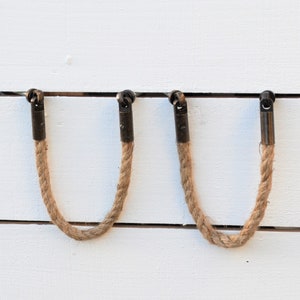 Jute Rope Drawer Pull, Coastal Dresser Handle, Beach House Rope Knob, Kitchen Cabinet Hardware