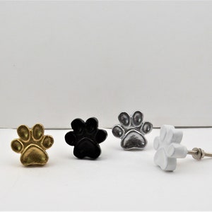 Dog Paw Knob, One Cabinet Drawer Pull, Pet Decor, Dresser Furniture Hardware