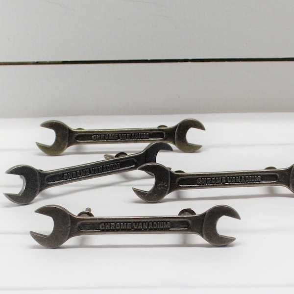 Wrench Drawer Pull, One Garage Mancave Tool Box knob