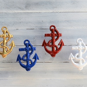 Anchor Cabinet Knob, Nautical drawer pull, Coastal Bathroom, Kitchen Cabinet Hardware