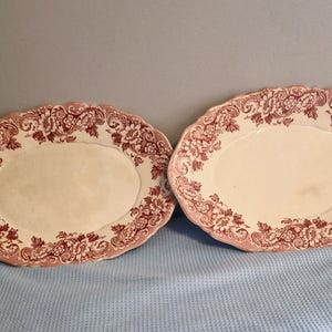 Antique Florence B&L middleport pottery two small serving plates approximately 1890's