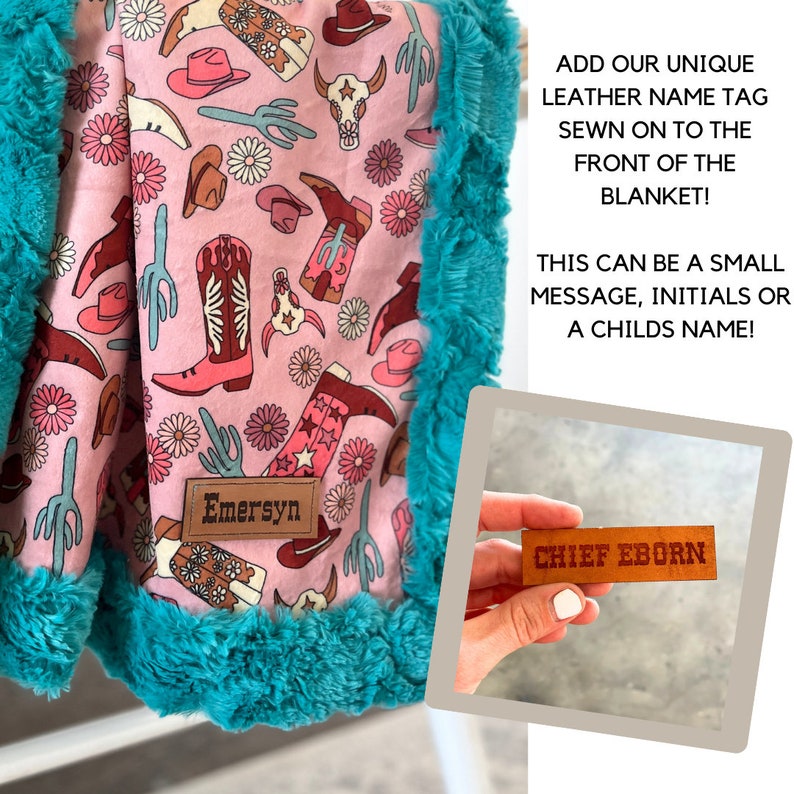 custom cowgirl blanket