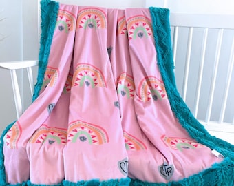 Personalized Baptism Gift for LDS Girl Baptism Blanket Choose the Right Present for Baptism Christian Gift Mormon Gift for Her CTR Decor