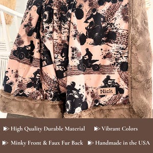 four wheeler minky blanket