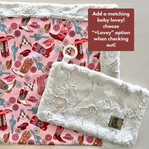 Cowgirl Minky blanket