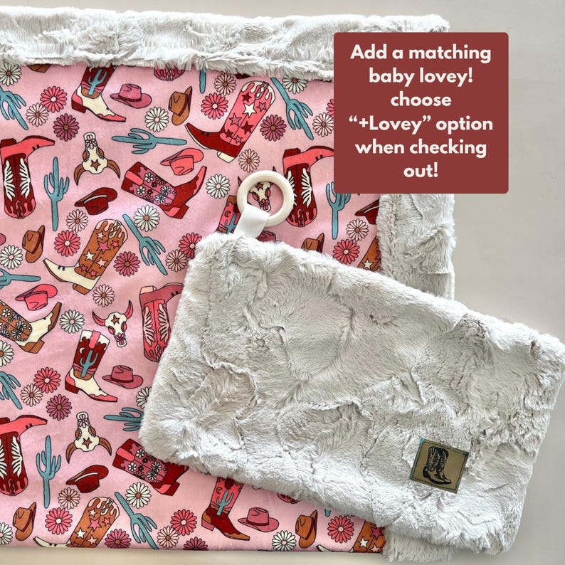 Cowgirl Minky blanket