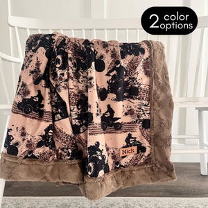 personalized 4 wheeler blanket