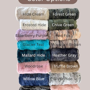 Minky fabric scraps plush faux fur fabric luxe cuddle soft scrap fabric stuffed animal pieces plush toy minky remnants sewing craft fabric image 3