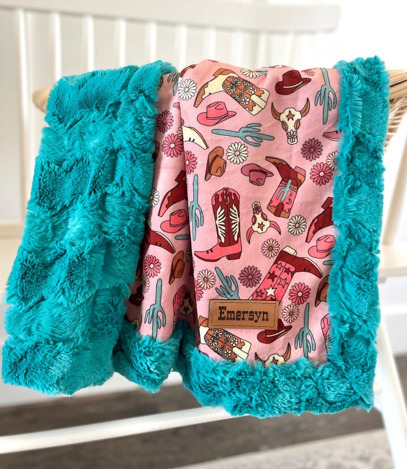 cowgirl retro blanket
