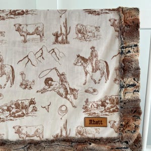 Faux Fur Soft blanket Farm Boy