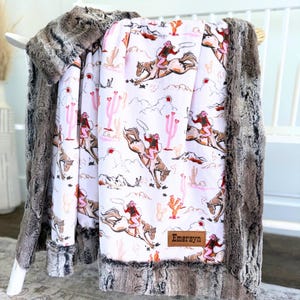Western Baby Girl Blanket