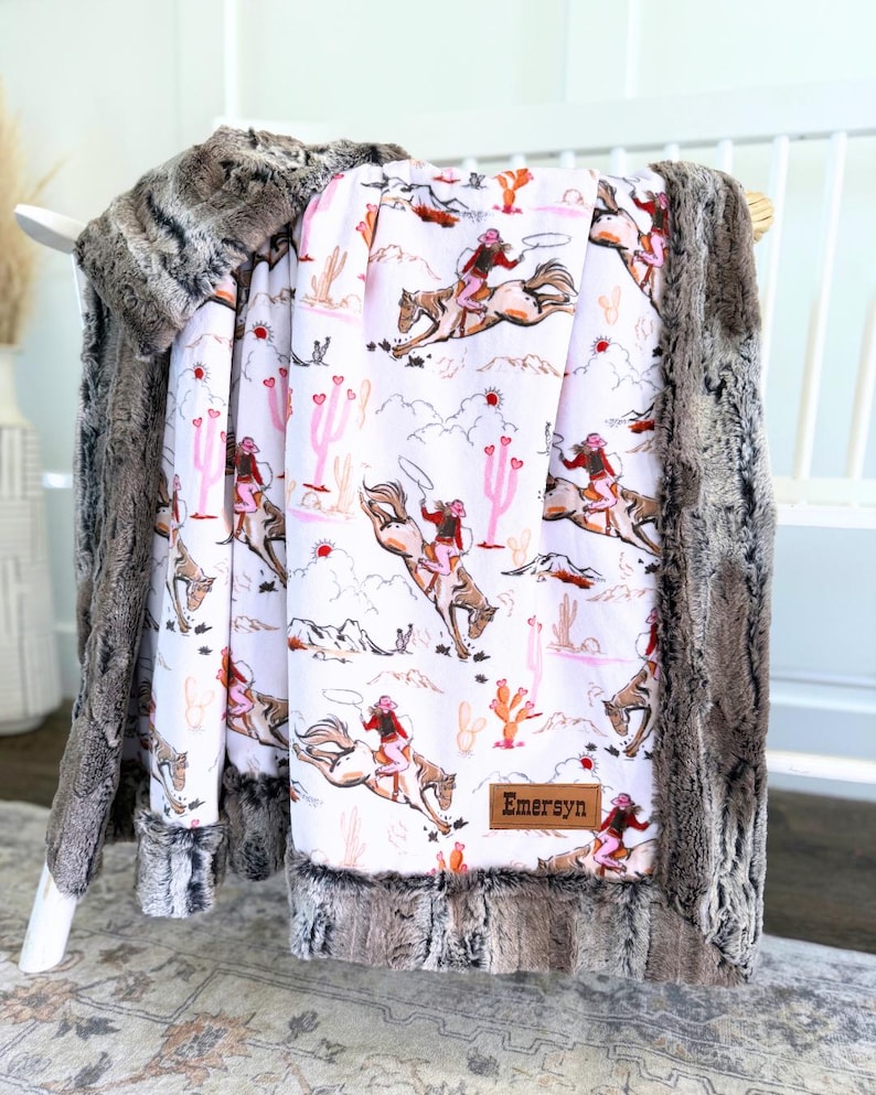Western Baby Girl Blanket