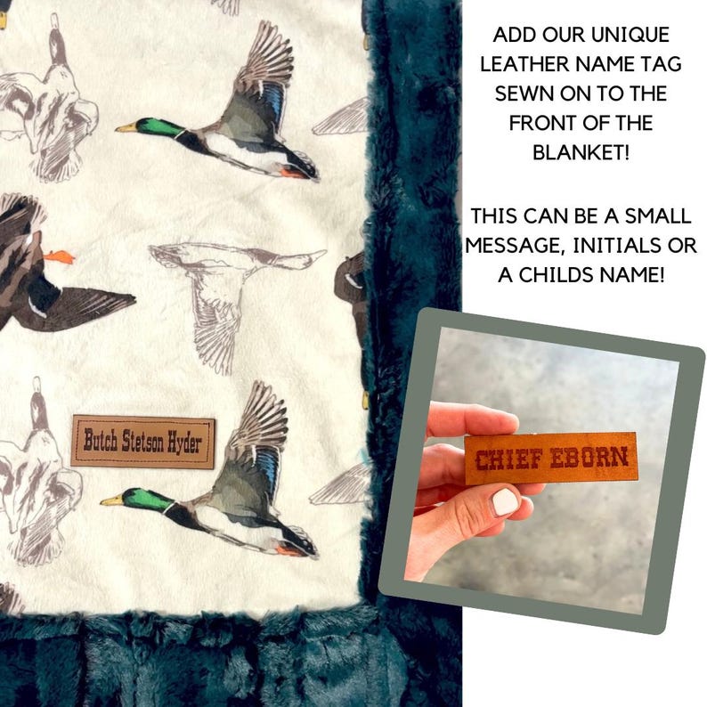 personalized duck blanket
