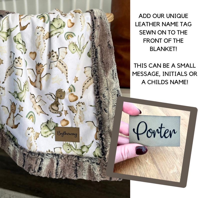 cozy fluffy blanket with name