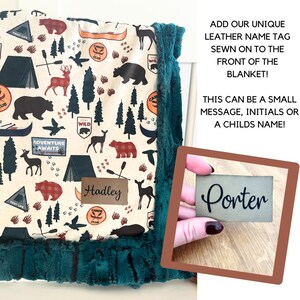 Personalized nature minky