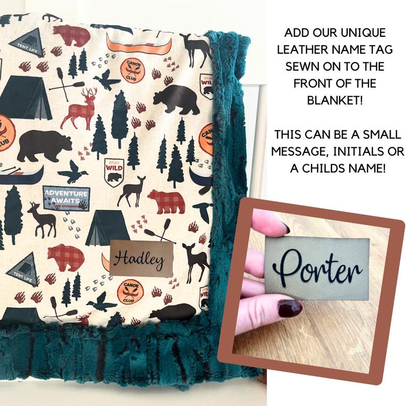 Personalized nature minky