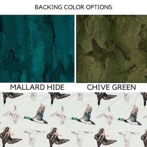Duck Hunting Baby Blanket Mallard Duck Nursery Crib Bedding Baby Name Gift Baby Shower Custom Swaddle Outdoor Theme Decor Boys Room Idea afbeelding 3