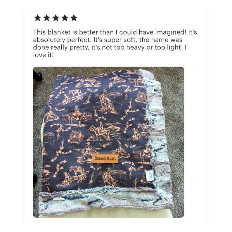 Cowboy Baby Name Blanket