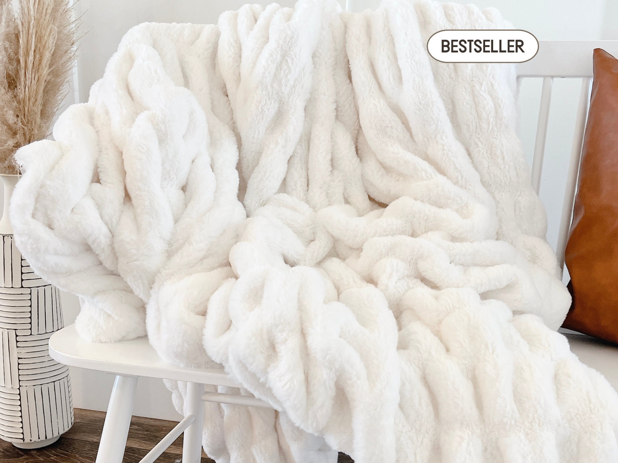 Fabian faux fur throw union rustic hotsell