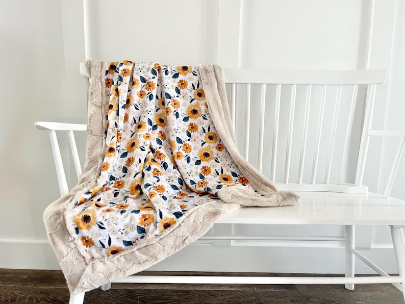 Sunflower blanket floral