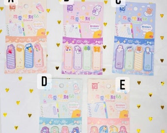 かわいい付箋タブ、日記帳、ノート用の文房具