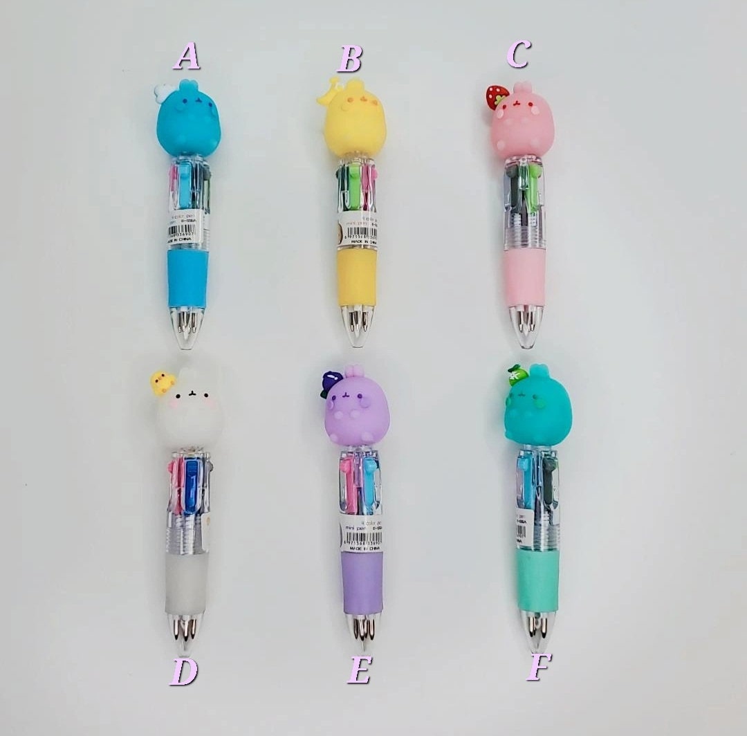 PENNA MULTICOLORE MOLANG / Penna coniglio carino Kawaii / Penna multi  colore coniglietto cartone animato / Penna anime / Penna retrò / Penne per  diario pianificatore -  Italia