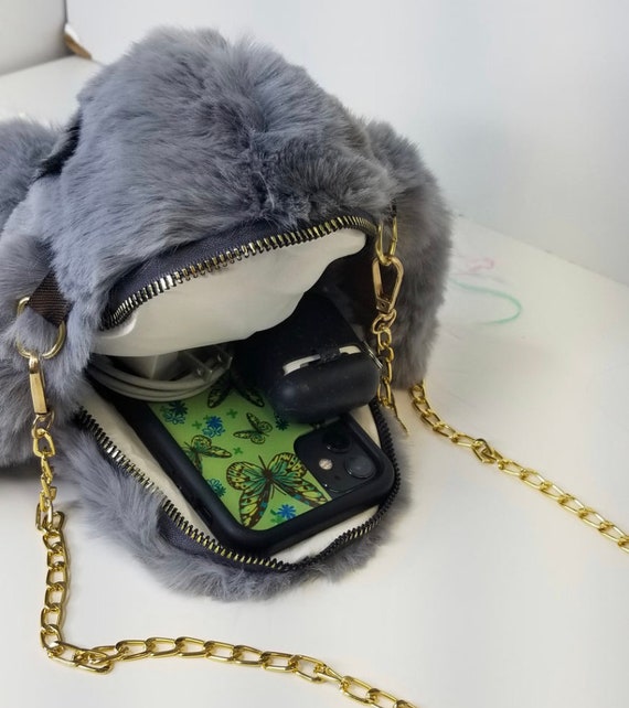 Fluffy Bunny Backpack - Etsy