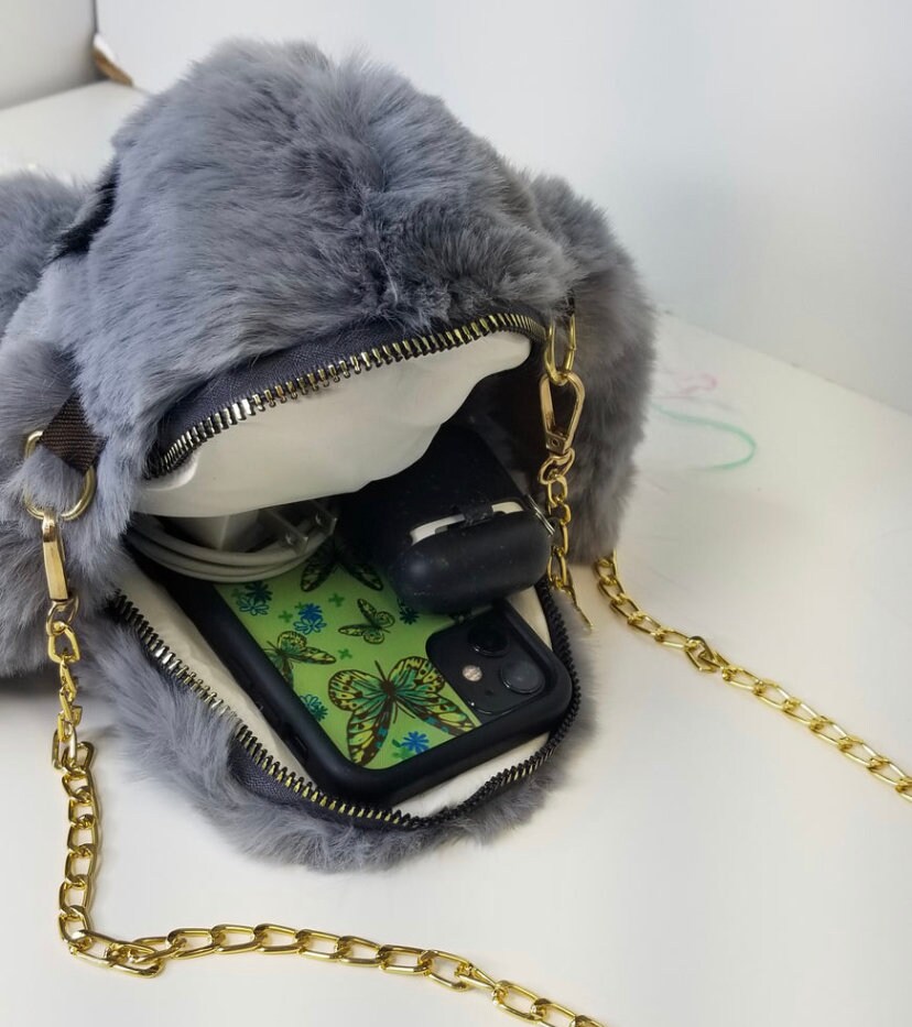 Fluffy Bunny Backpack - Etsy