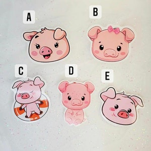 Pig Sticker, Cute laptop sticker