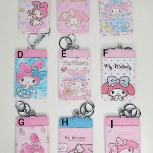 Porta-cartões Kawaii - Porta-identificação - Chaveiro