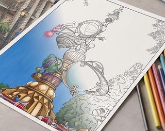Theme Park Coloring Book, Volume 2 (Digital Download)
