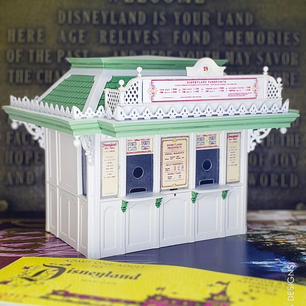 Disneyland Ticket Booth Scale Model Kit | 3D Printing STL Files [Digital Download]