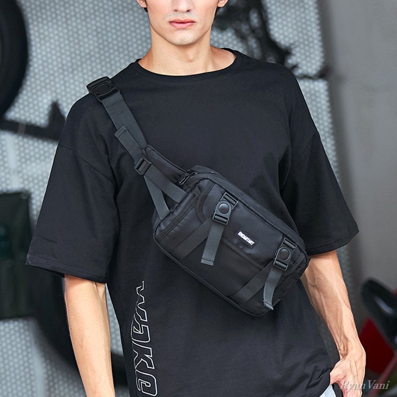 Multi-Pocket Outdoor Functional Waist Pack, Techwear Casual Phone Pouch  Outdoor Running Hip Hop Chest Rig Belt Bag Streetwear Sling Bag